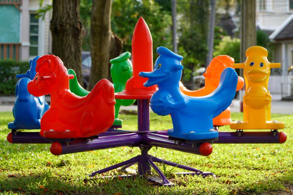 Parkta uzun ömürlü plastik çocuk oyun ürünleri - KING KIDS
